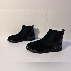 Donald Pliner black suede boots women size 10 M